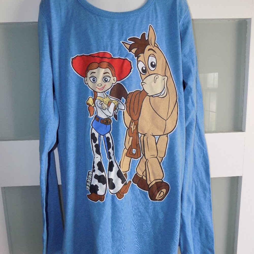 Old Navy Collectabilitees Disney Toy Story Jesse & Bullseye LS Shirt Size XXL